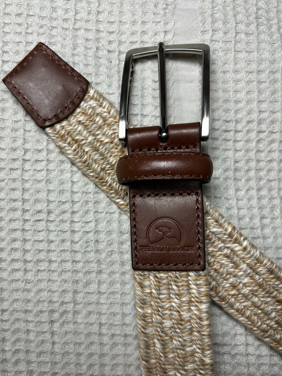 Pebble Beach Other - Pebble Beach Canvas Belt with Leather Ends